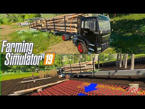 FS19 👇 mod Automatyczna przyczepa 🚜 do Drzewa 🌲 - FARMING SIMULATOR 19 MODY