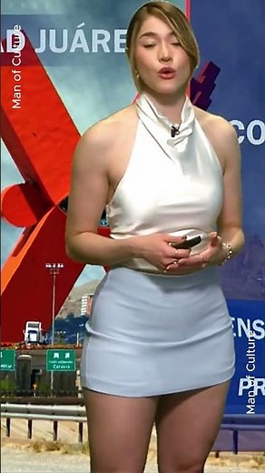 Nohomi Gomez Delivering Weather Amazing News #weatherforecast #pronosticodeltiempo #weathergirl