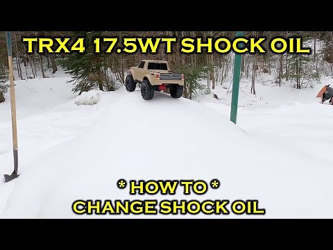 Traxxas TRX4 Changing Shock oil [HOW TO]