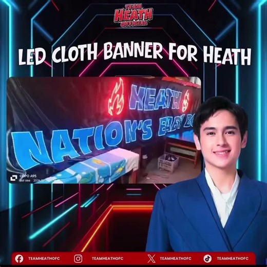Tonight, the light of Heath shines brighter than ever. Our LED cloth banner is more than a symbol, it is a testament to unity, resilience, and love. Team Heath Official extends heartfelt thanks to the Guardians of Heath and Protectors of Heath. Because of your unwavering dedication, this vision has become reality. Together, we illuminate the night and prove that when hearts unite, dreams come alive. HEATH IS OUR BIG WINNER #teamheathofficial #HeathJornales #trending #foryou #heath