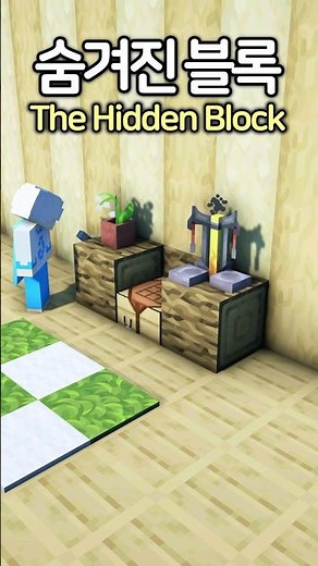 How to make a Secret Block 🙄 #Minecraft #minecraftbuild #마인크래프트