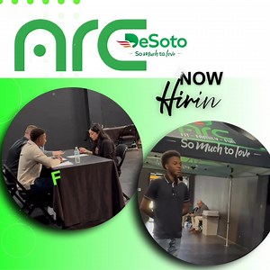 This is why we host Hiring Fairs. From interview ➡️ to hired — all in one day. Opportunities are happening right now at our Hiring Fair. There’s still time to join us today! Hiring fair ends at 12:00noon!! Missed it? Visit www.DeSoto Texas.gov/ARC for latest updates! | City of DeSoto, Texas - City Hall