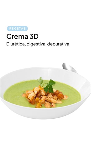 Futurlife21 on Instagram: "Receta 3D que necesitáis ahora mismo y no lo sabíais 😇 Os la pongo en @futurapp21 ya mismo para que la añadáis al menú y lista de la compra. ‼️atención: YA SE PUEDE REGALAR LA APP desde nuestra web futurlife21.com Ingredientes para 2 200 g brócoli 100 g espárragos verdes 100g cebolla 100 g apio limpio 50 g espinacas frescas 10 g de jengibre rallado 500 ml agua o caldo de verduras. 100 g pollo 150 g de piña 4 Cs AOVE Elaboración Dorar el jengibre rallado en el AOVE, in