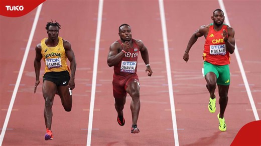 Tense finish: Ferdinand Omanyala qualifies for men's 100m semi-final in Tokyo