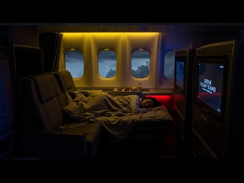 First Class Airplane Cabin Ambience for Deep Sleep | Relaxing Jet Noise & Soothing Flight Sounds