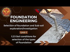 1.2.5 Soil Conditions for Selection of the Types of Foundation | CE802(B) |