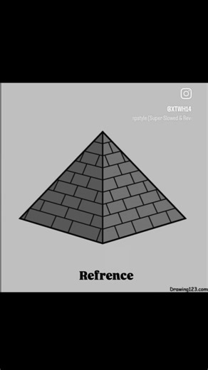 Drawing pyramid tutorial! 🤓 #trend #drawling #youtube #art #viral #shorts #sketch #pyramid #xtwh14