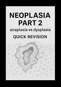 Neoplasia Part 2 🔬 Anaplasia vs Dysplasia #histology #biology #medicalschoolcommunity