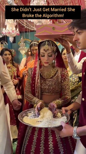 She Didn’t Just Get Married She Broke the Algorithm This Pakistani bride has taken over TikTok and Instagram dominating FYPs and Explore pages with her stunning bridal look. | All Pakistan Drama Page