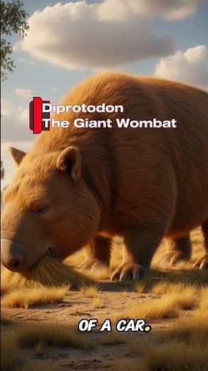Diprotodon — The Giant Wombat #facts #megsmonster #animals
