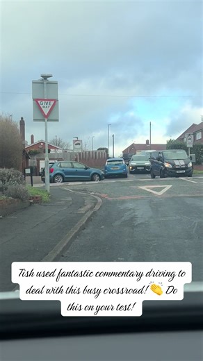 Commentary Driving Techniques for Busy Crossroads