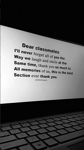 Dear Classmates 🙂||#quotes #friends #poetry #life ||