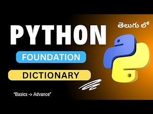 10. Dictionary in Python | Python Tutorial in Telugu