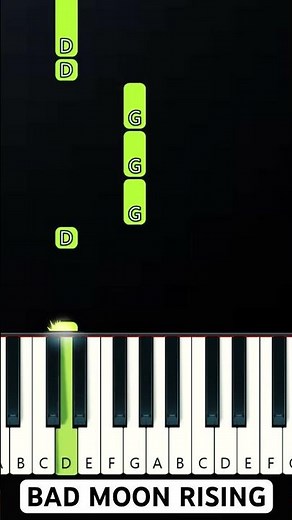 Bad Moon Rising - Wednesday Season 2 (Easy Piano Tutorial)