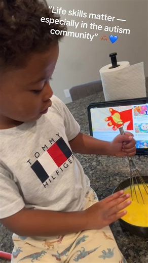 Every stir is a step forward. Autism doesn’t stop progress — it just makes it more beautiful 💙 #creatorsearchinsights #autismawareness #cookingtiktok #proudmoment #fyp