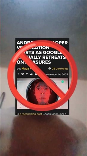 android developer verification 🚫 no