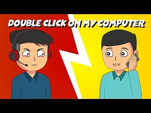 #Shorts Double Click on my computer meme | funny animation video | Keyur Animation | #YoutubeShorts