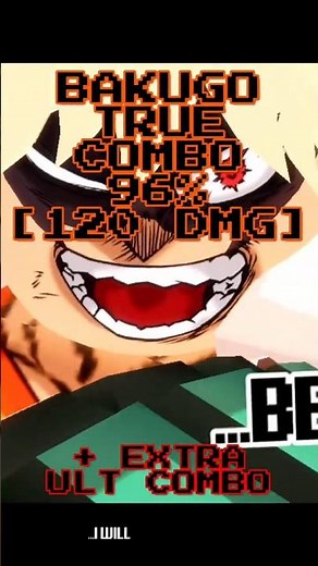 [OUTDATED] SHONEN UNLEASHED BAKUGO TRUE COMBO (96% - 120 DMG) #roblox #anime #shonenunleashed