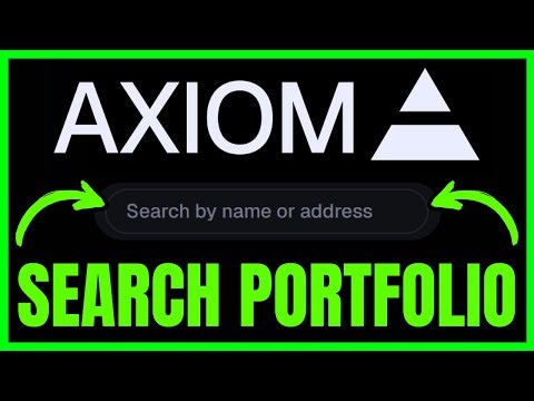 How To SEARCH PORTFOLIO On Axiom (QUICK & EASY) 2026