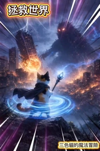 一隻蟑螂差點毀了一個世界，還好我拯救了我的世界？！#magiccat #funnycat #loopstory#ai動畫