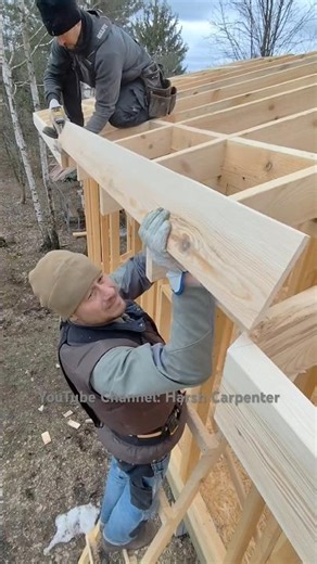 We Join The Middle Part of The Frontal Board of The Roof Overhang.