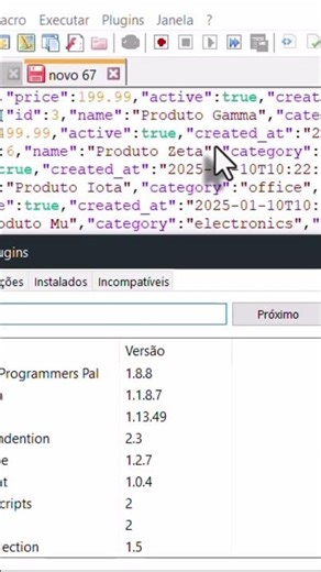 JSON GIGANTE? Organiza em 1 Clique (Notepad++)