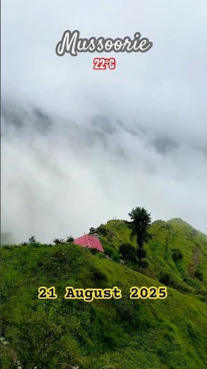 Mussoorie Weather Today (21 August 2025) #mussoorietrip