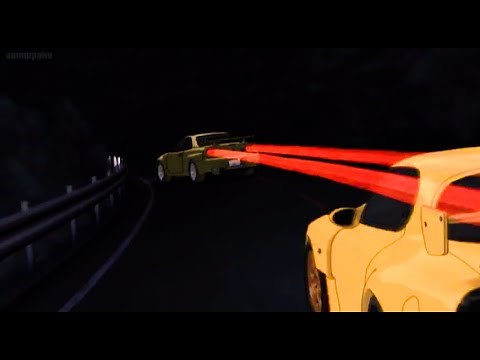 頭文字D| Kozo uses gutter techniques to run at incredibly fast speeds surpassing the Keisuke