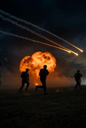 Missiles in the Night – Battlefield Chaos! 🌌💥 | AI War Simulation