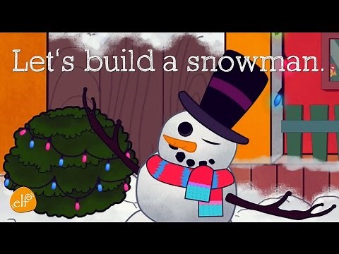 Let's Build a Snowman | Snowman Song and Christmas Song for Kids - Elf Kids VIdeos