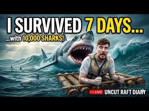 I Survived 7 Days On A Deserted Island & 10,000 Sharks