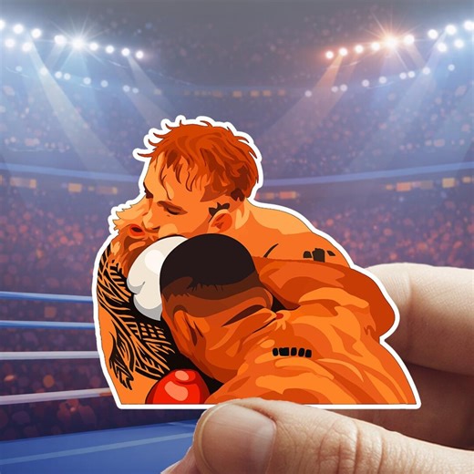 Jake Paul Vs. Anthony Joshua - Minimalistic Boxing Art - Waterproof Vinyl Sticker or Car Decal - Gift for Him and Her (6x5 Cm) - Etsy