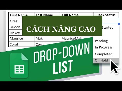 2 cách tạo dropdown phụ thuộc nâng cao trong Google sheet