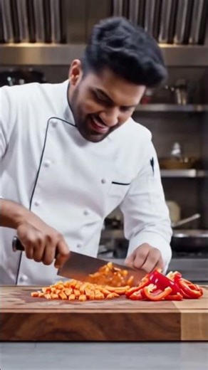 How to Cutt vegetables 🌽 in fast motion #viral #chef