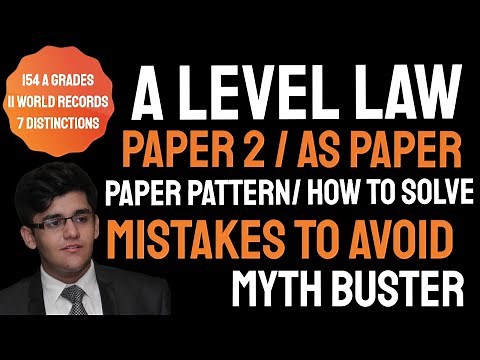 AS Level and A Level Law 9084 Paper 2 | Complete Paper Pattern and Common Mistakes To Avoid