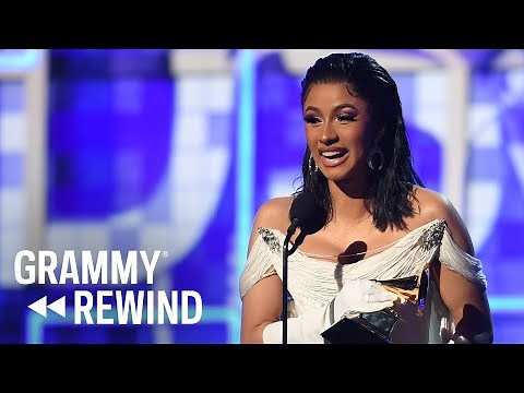 Watch Cardi B’s Emotional Win For Best Rap Album | GRAMMY Rewind