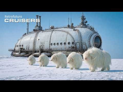 The Polar Cruisers: Winter Climb to the Hanging Cities | 4K — Retrofutura