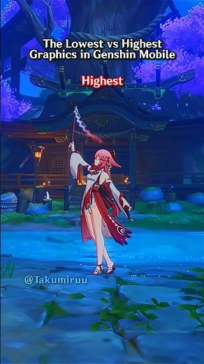 The Lowest vs Highest Graphics in Genshin Mobile