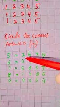 Learn Numbers 1 to 5 | Copy & Circle the Correct Answer | Kids Math Practice