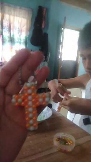 Making Cross out of beads