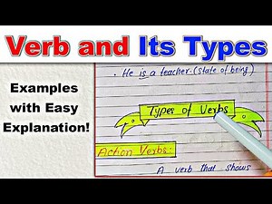 All the Types of Verbs | Parts of Speech | English Grammar