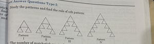 Answer Questions Type-I:Study the patterns and find the rule o... | Filo