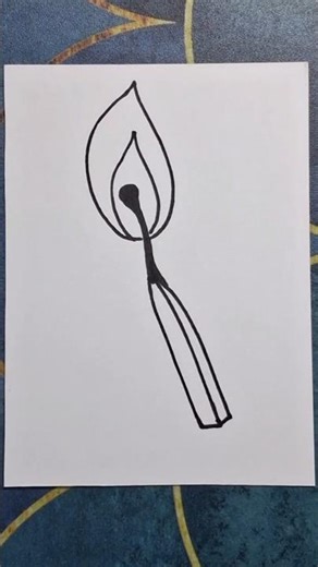 matchstick drawing, how to draw a matchstick
