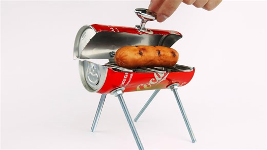 DIY amazing mini BBQ from Coca Cola can at home