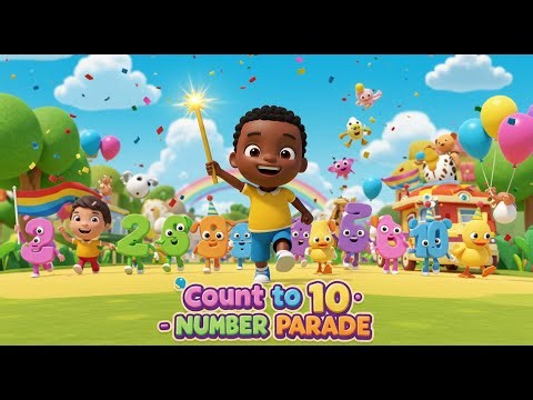Number Parade! 🎈 Learn to Count with Fun and Dancing Numbers | Kiddspaddie