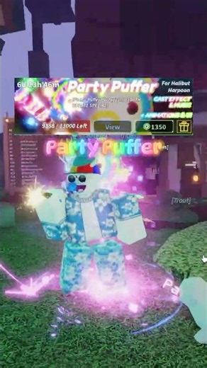 Showcasing Party Puffer in Fisch #fisch #roblox #fischroblox