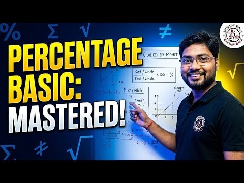 Percentage in One Shot | Complete Percentage Tricks & Concepts | SSC, Banking, Railway Maths