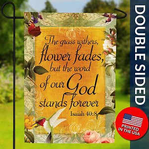 Scripture Garden Flag – Bible Verse Garden Flag, Christian Flag, Religious Flag, Faith-inspired Home Decor, Bible Quote Outdoor Flag - Etsy