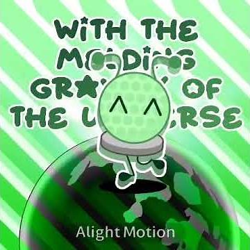 An silly alien golfball! 👽 (made by: daffodilosc)