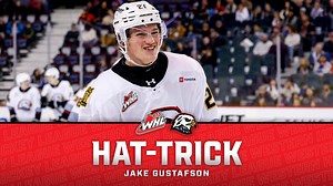First career #WHLHatTricks for Jake Gustafson! Portland Winterhawks | WHL
